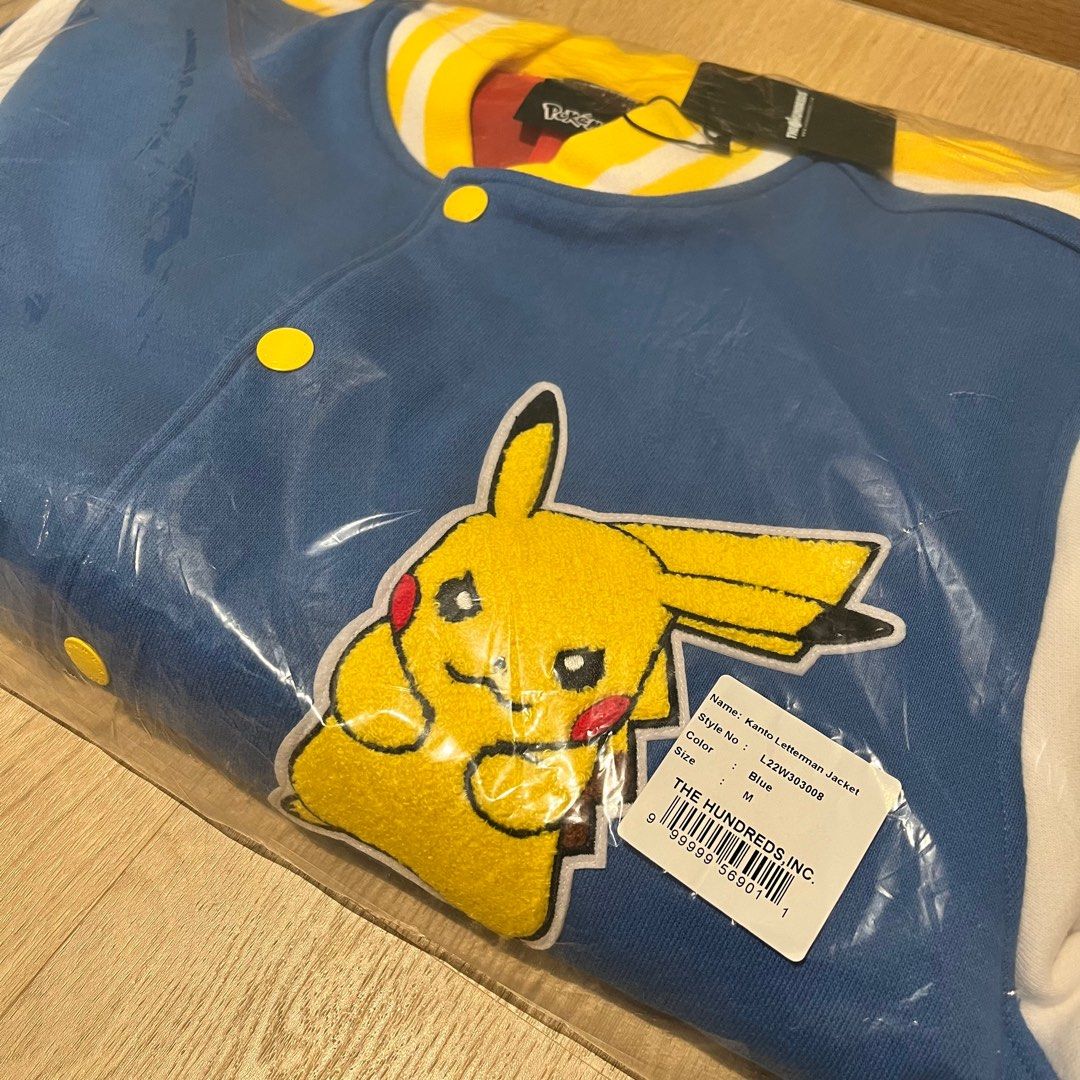 POKÉMON KANTO LETTERMAN JACKET (THE HUNDREDS), Men's Fashion