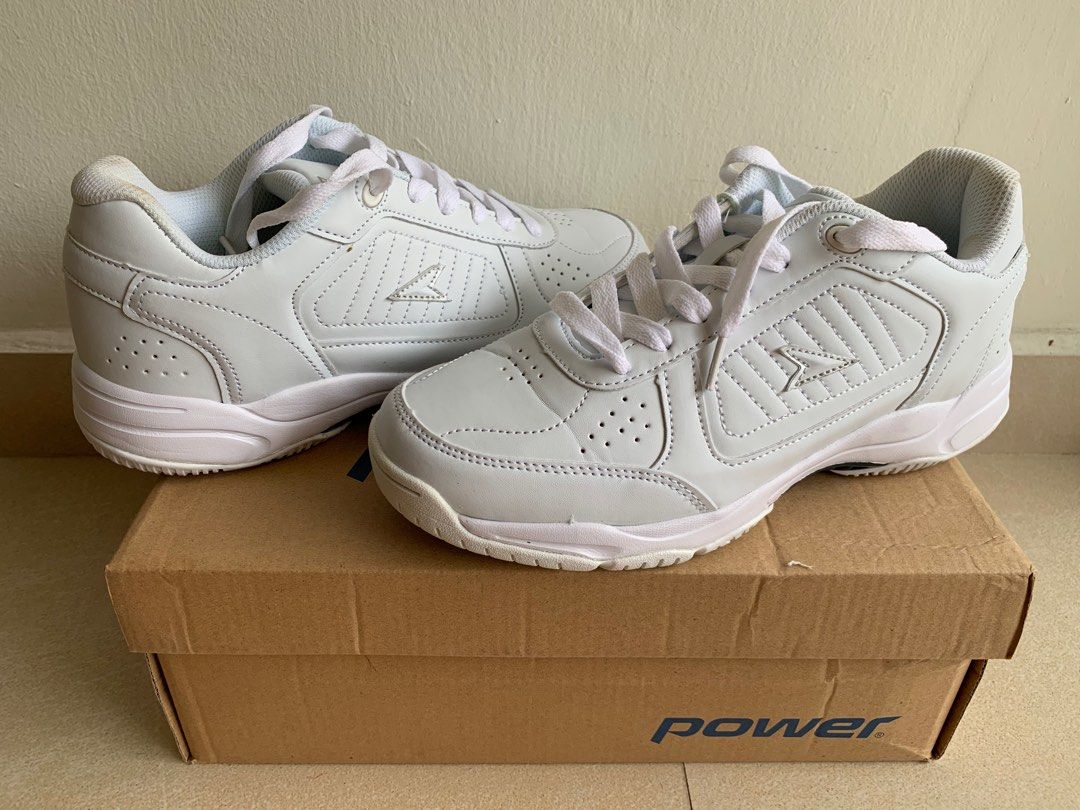 Power school shoes white online