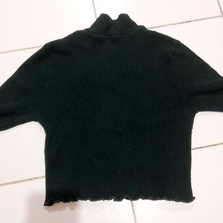Preloved Knit turtleneck warna hijau army