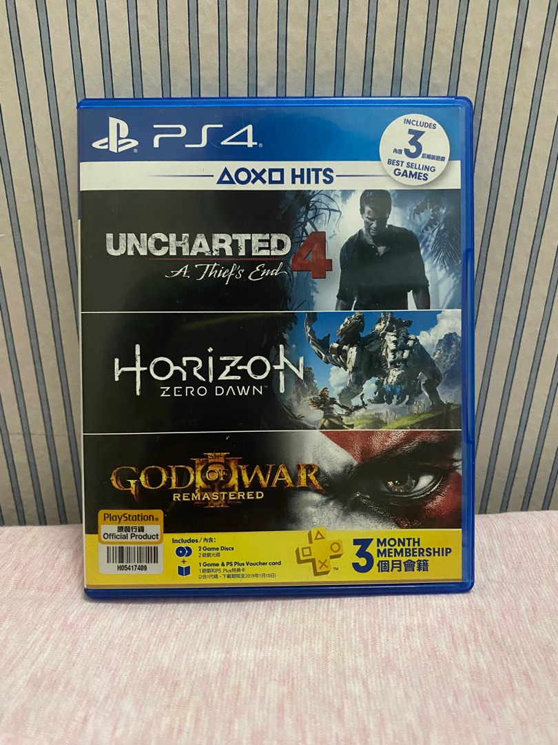 Ps4 uncharted 4 god of war horizon hotsell zero dawn
