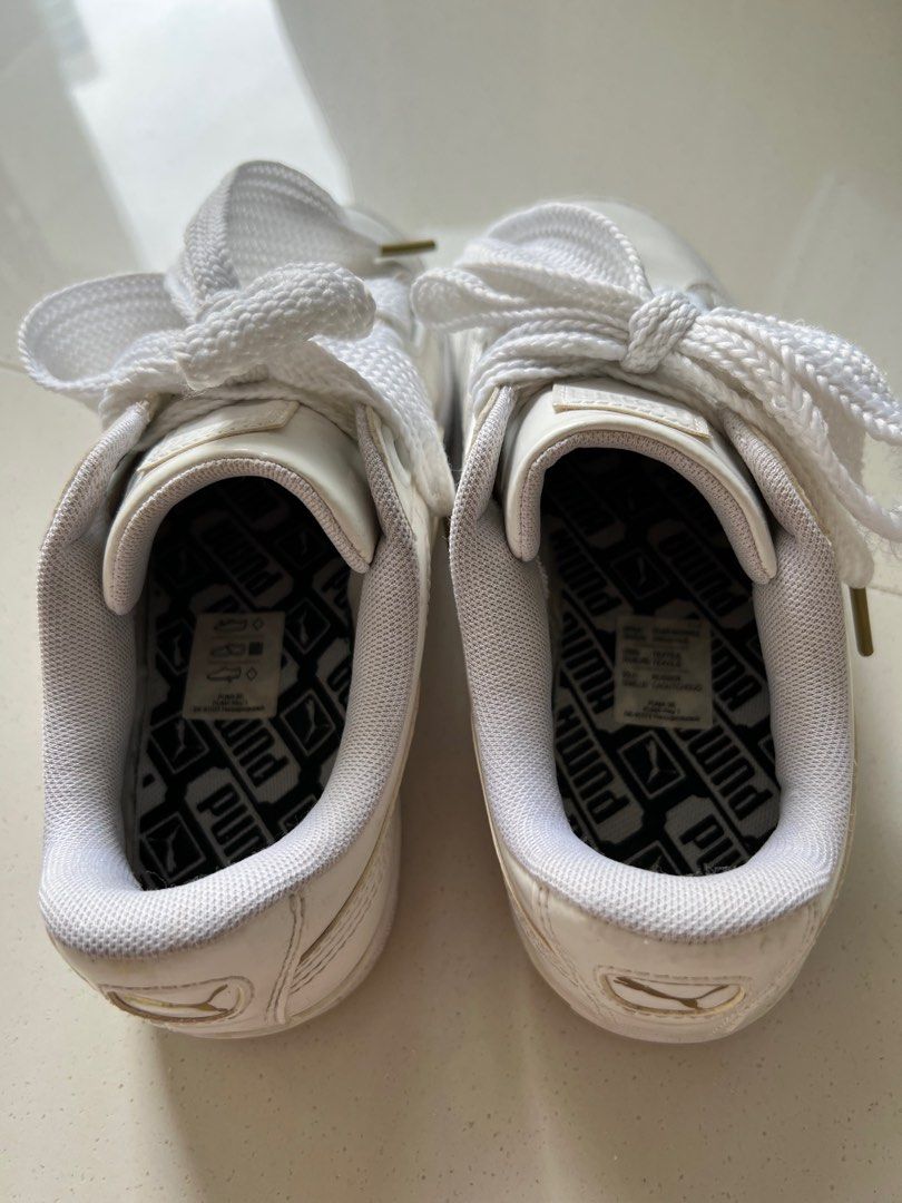 Girls puma shop basket heart