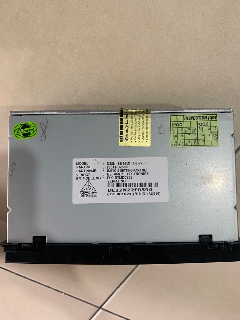 Radio Axia Se (USB + Bluetooth), Auto Accessories on Carousell