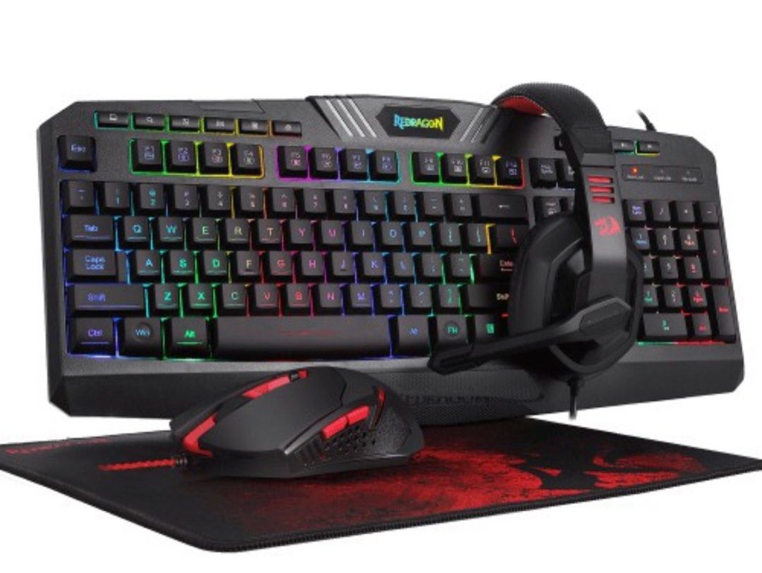 Redragon 4 in 1 Gaming Essentials (Category: Computer Keyboard) located in Pasay City. Submitted by alierv (Listing ID 1244689169, Image 1). Description: .