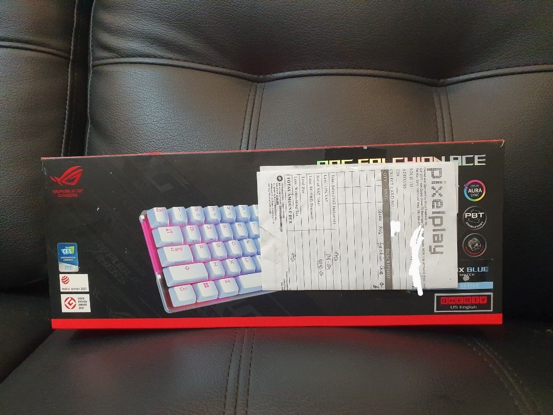ROG Falchion Ace w Warranty (Category: Computer Keyboard) located in Quezon City. Submitted by JedliMaster3960 (Listing ID 1244828900, Image 1). Description: Reason of selling: Wrong purchase; purchased via Lazada Datablitz Like brand new, used only a few times..