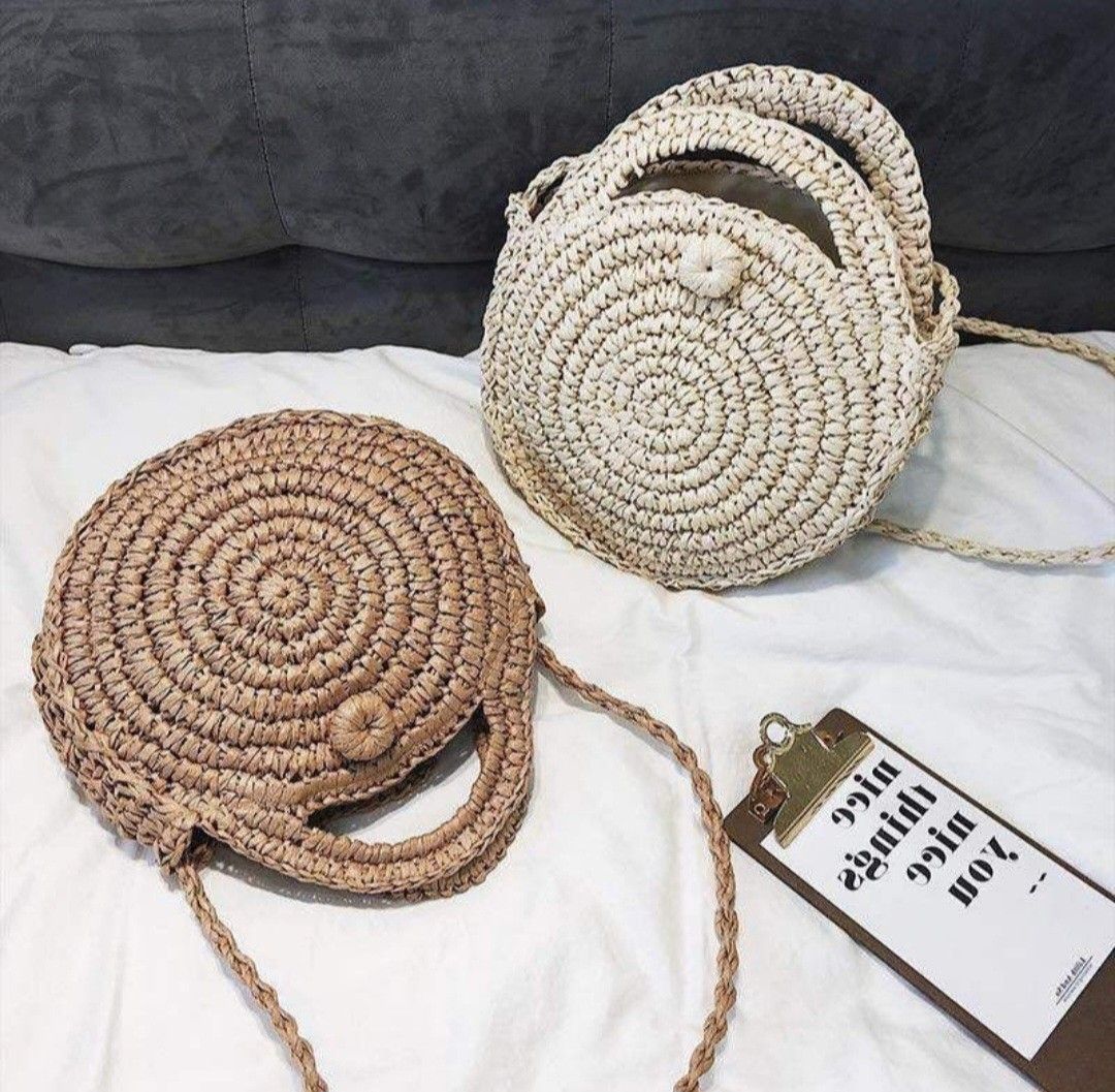 Rattan bags for women on sale