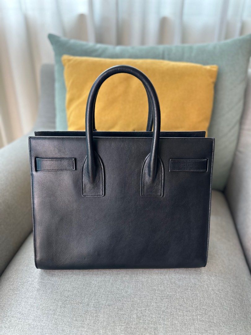 Cabas ysl small in smooth leather online