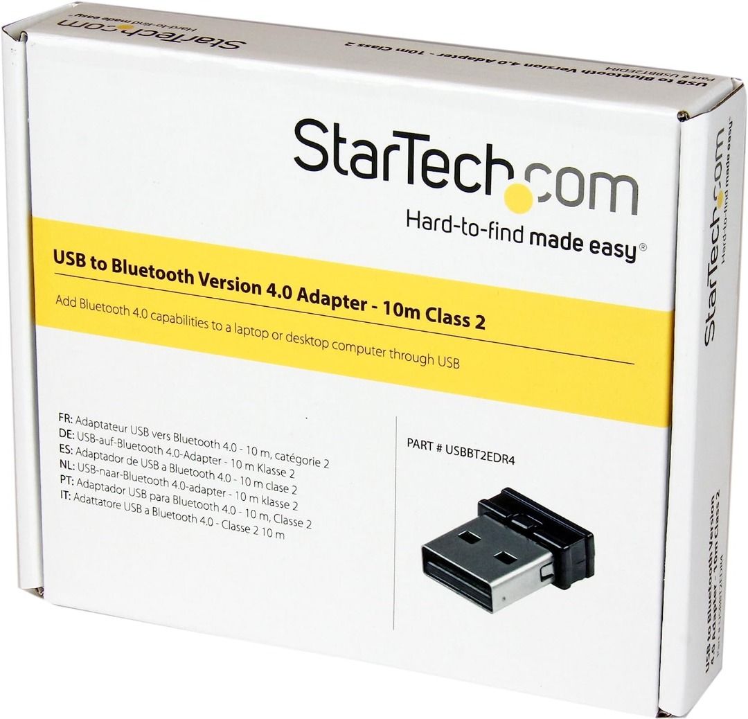 SALE! 💥 StarTech.com Mini USB Bluetooth 4.0 Adapter - 10m (33ft) Class 2  EDR Wireless Dongle - USB Bluetooth Dongle - Bluetooth Smart Ready LE+EDR  (USBBT2EDR4), Computers & Tech, Parts & Accessories