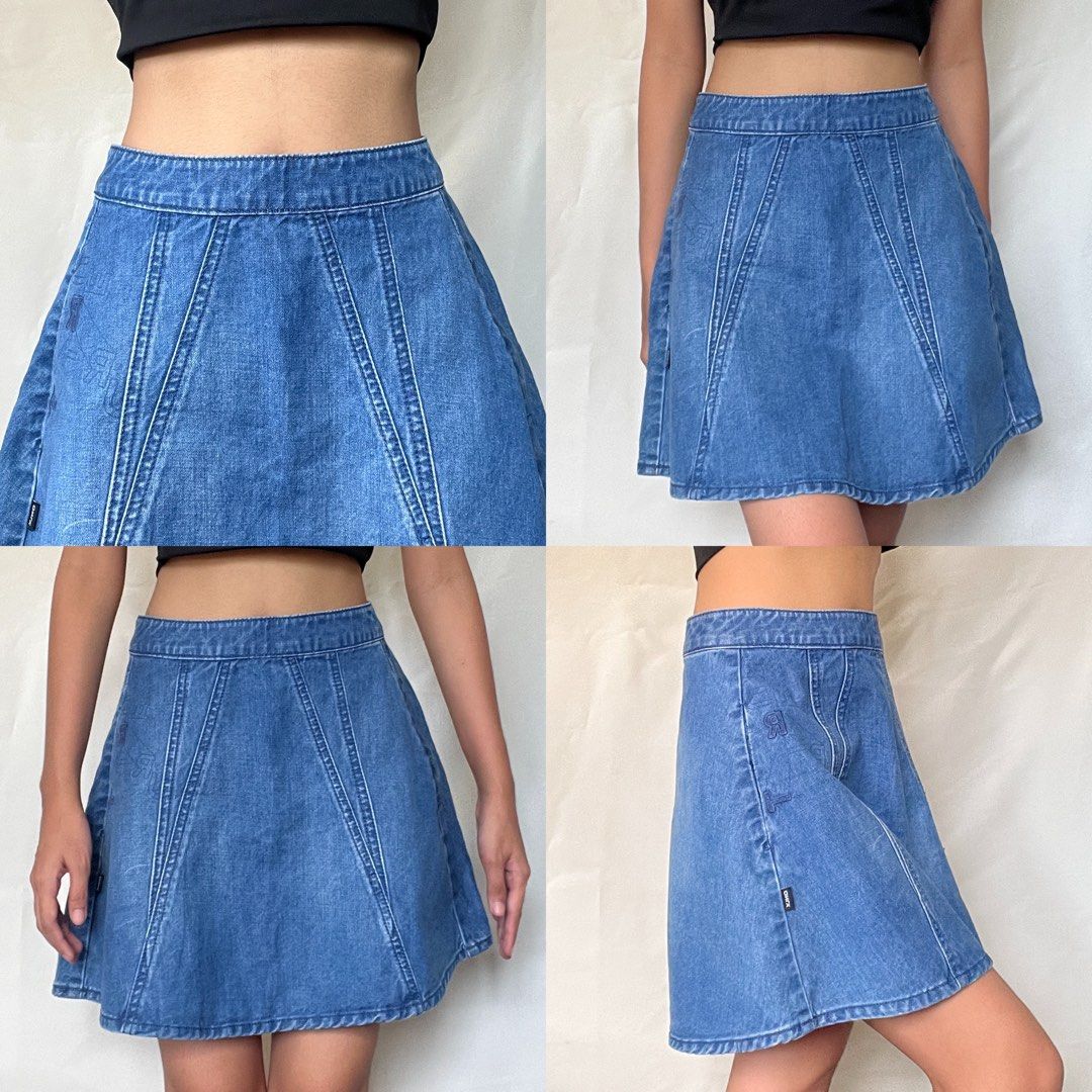 Buy online Women Blue Denim Skirt from Skirts & Shorts for Women by Drape  And Dazzle for ₹649 at 76% off | 2024 Limeroad.com
