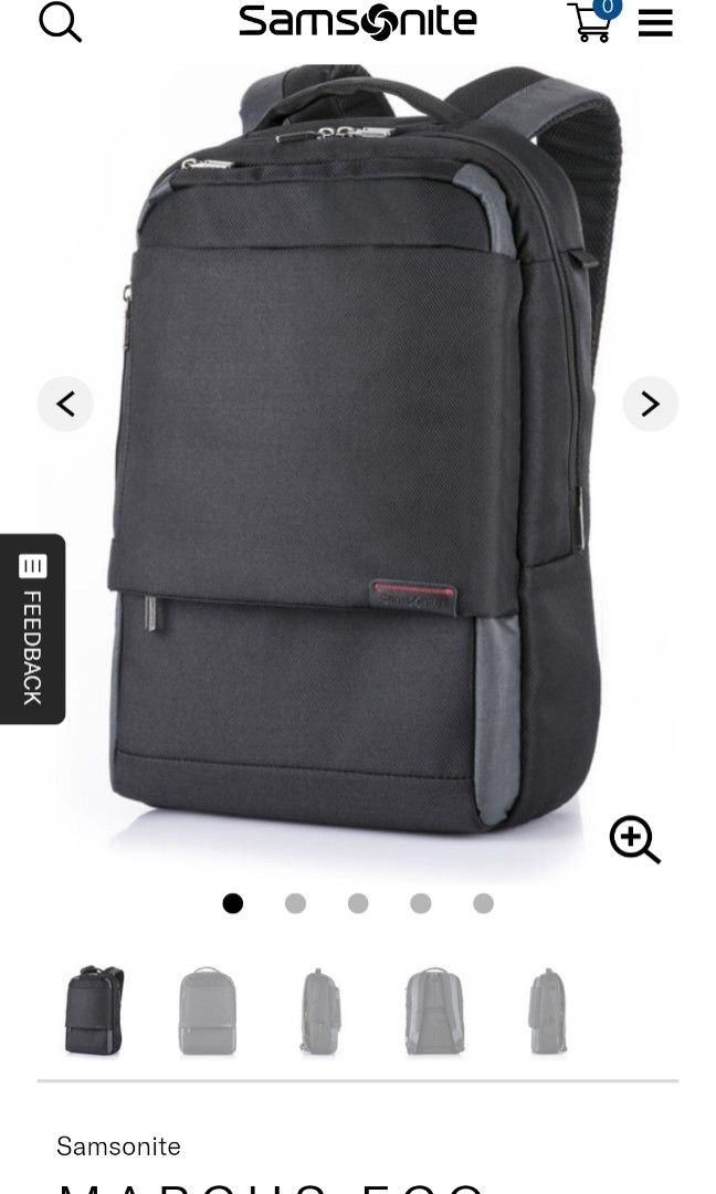 Samsonite Marcus Eco Backpack Men s Fashion Bags Backpacks on Carousell