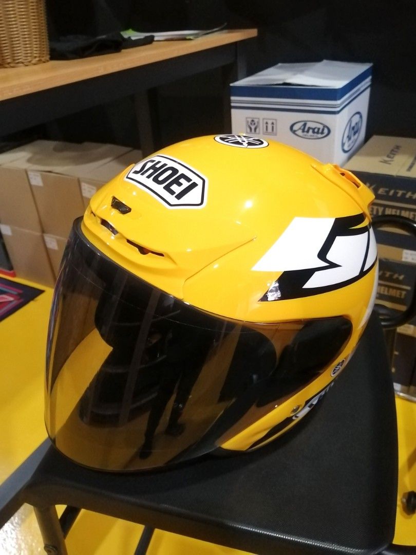 Shoei yellow 2025 helmet