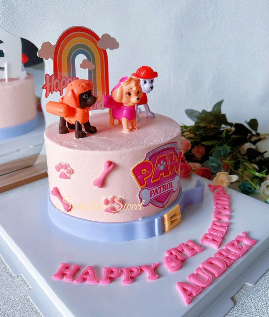 Skye Paw Patrol Cake Topper 20 Cm Ø Wafer Paper Birthday - Etsy Hong Kong