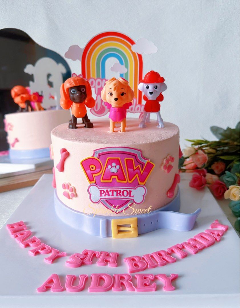 Paw Patrol Skye Fondant Birthday Cake | Baked by Nataleen