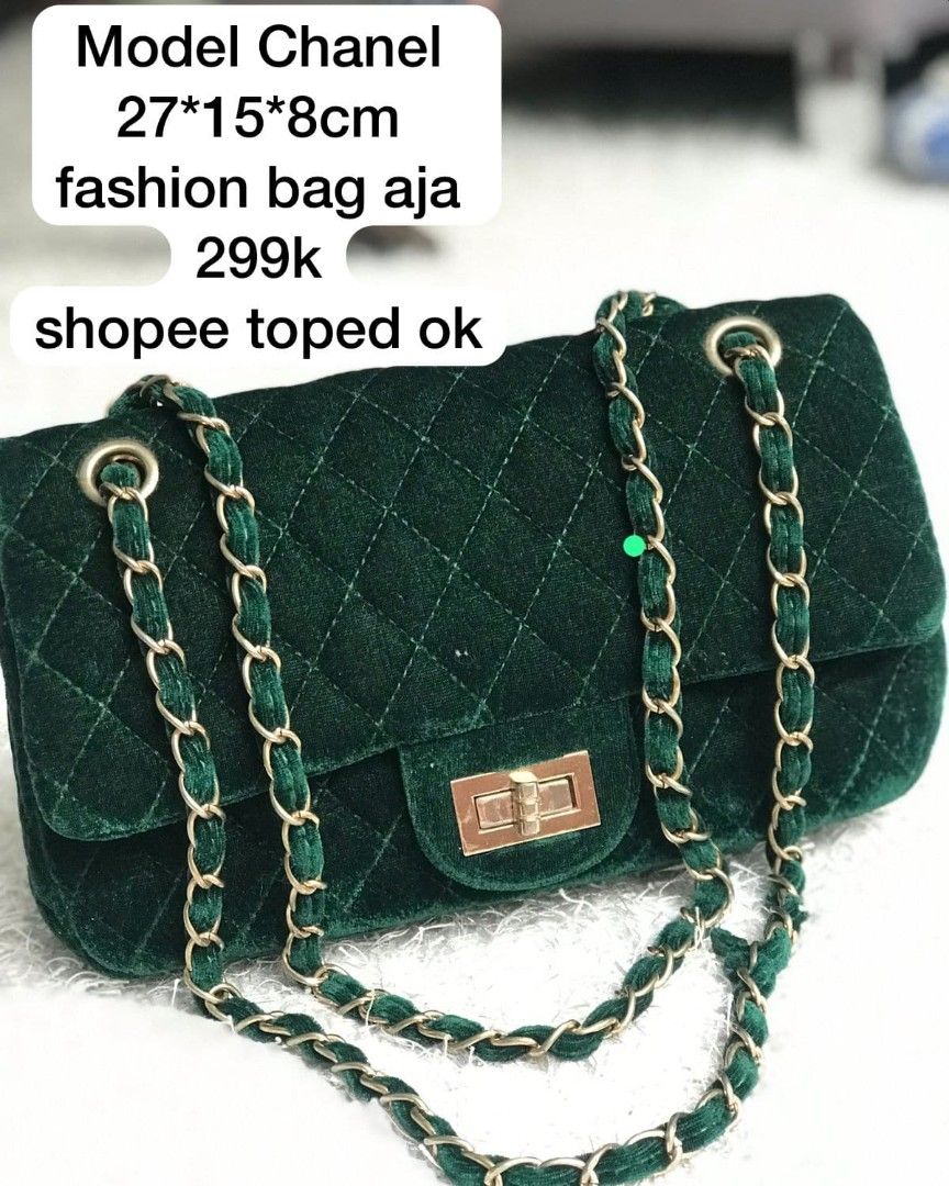 CHNL Hobo Velvet Mini Bag