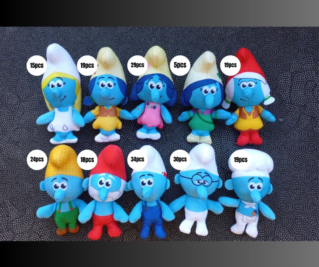 Figurine Schtroumpf Happy McDonald's 2022 Neuve Sous Blister - Collection Schleich, édition Limitée