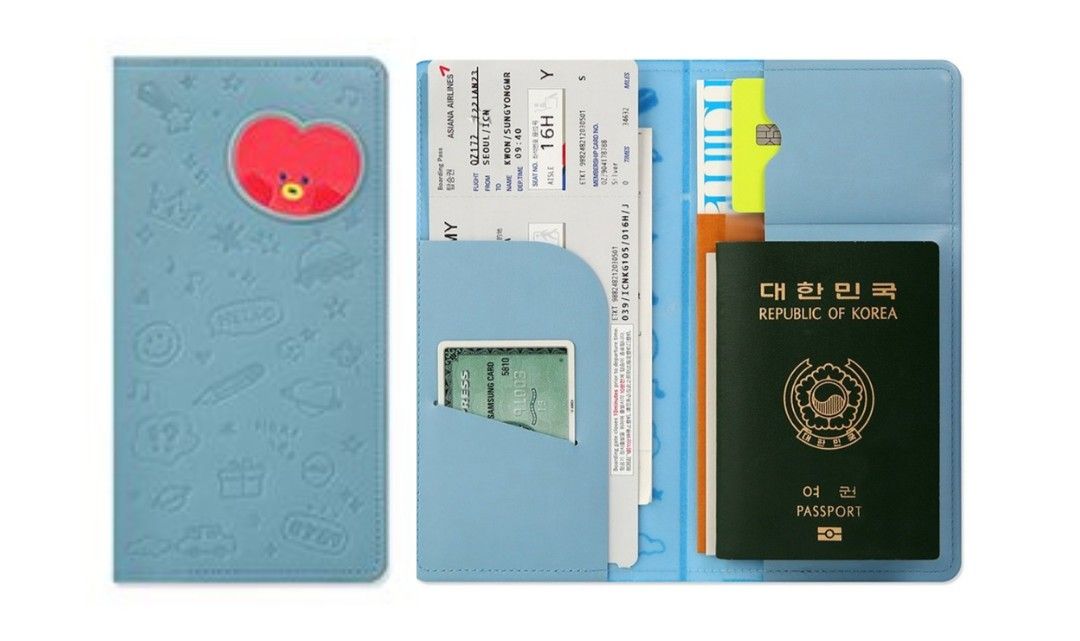 [STBO] BT21 TATA LEATHER PASSPORT COVER (Large) on Carousell