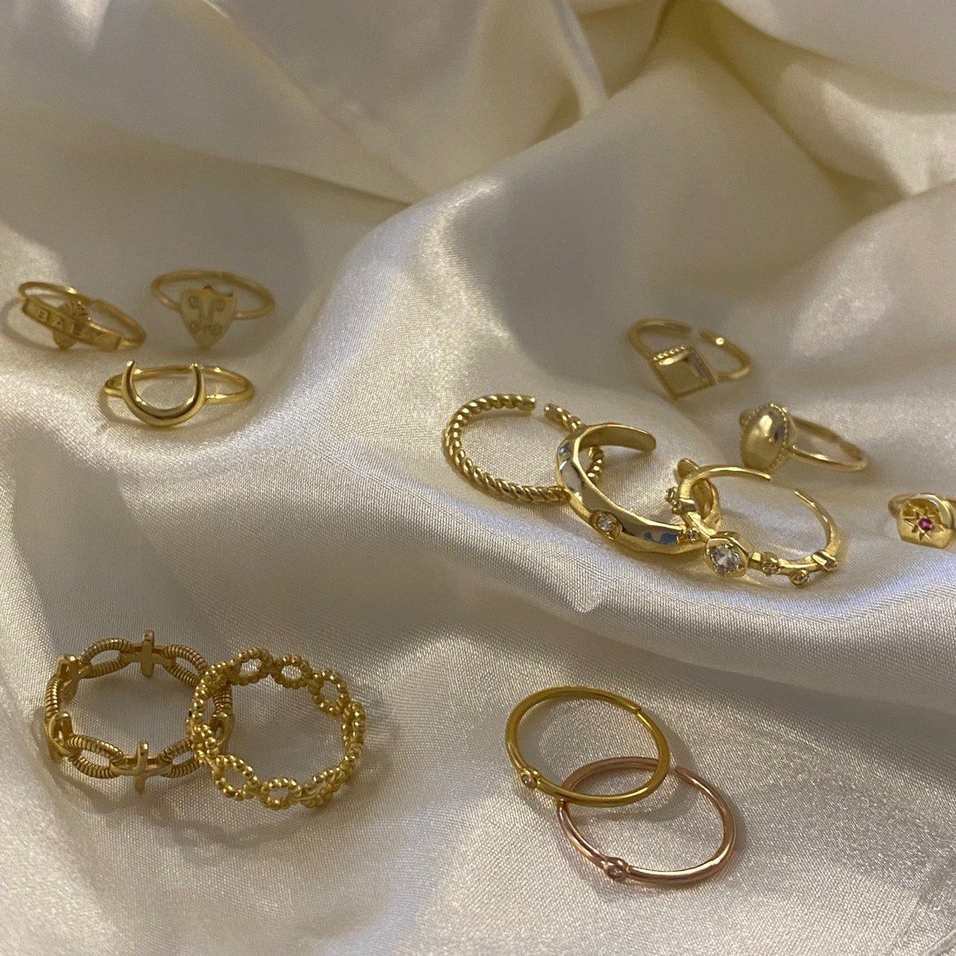 Stylish Gold Adjustable Rings