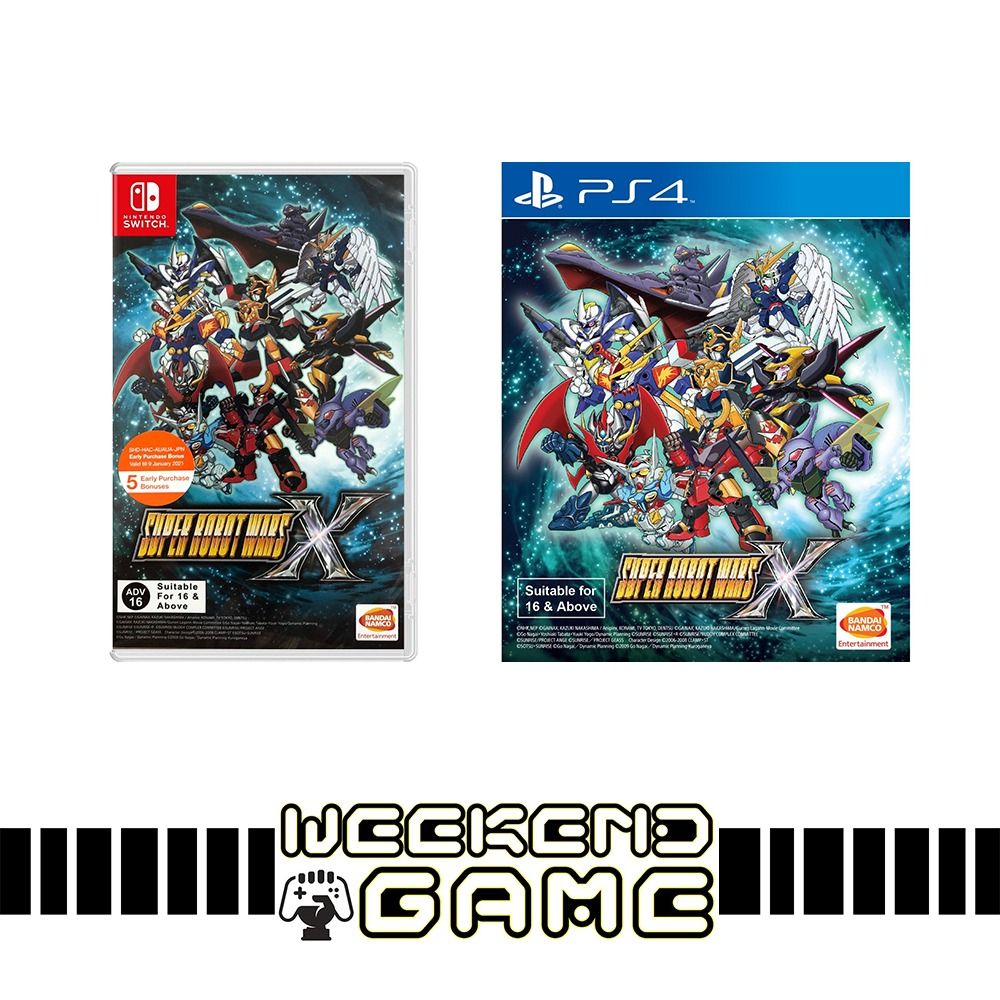 Super Robot Taisen X Sur Nintendo Switch - Version Asiatique, Couverture Anglaise, NEUF