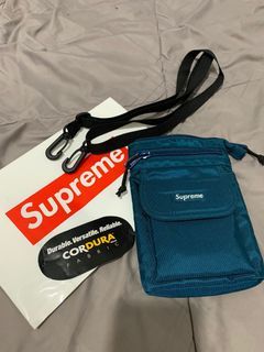 Supreme SS17 Waist Bag Blue 100% Authentic Box Logo Shoulder Pouch RARE  2017
