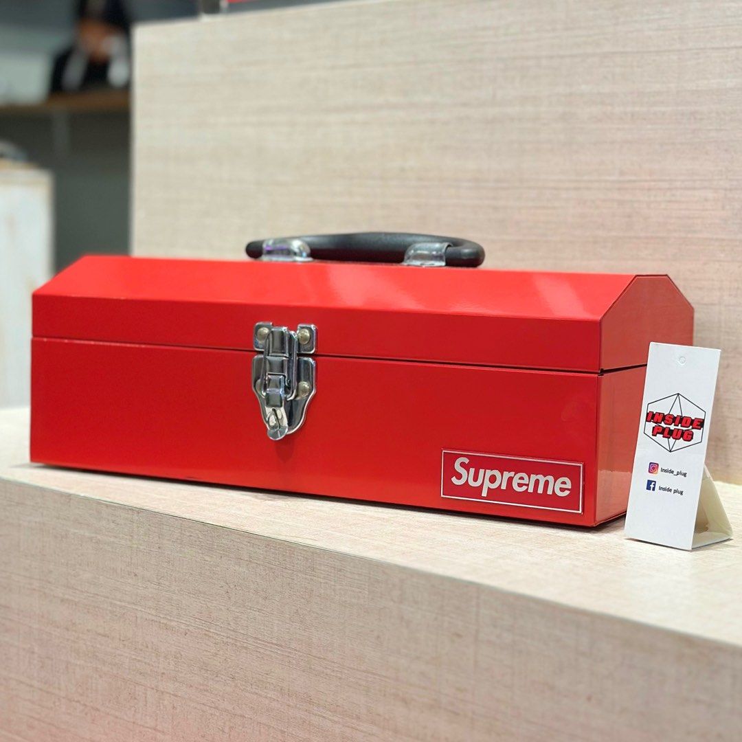 Supreme Tool Box (Category: Storage Boxes & Baskets) located in Quezon City. Submitted by inside_plug (Listing ID 1244761652, Image 1). Description: For sale: Supreme Tool Box 16,500 For more Supreme items you can visit our instagram page @inside_plug..