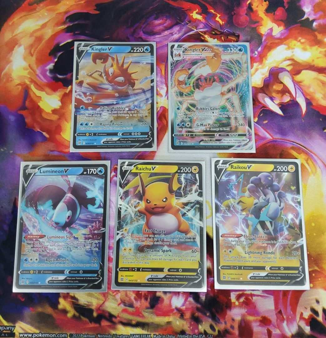 custom pokemon card for father's day Kingler VMAX: Mirror (D) Water 〈081/414〉 [SI-M] – 晴れる屋2