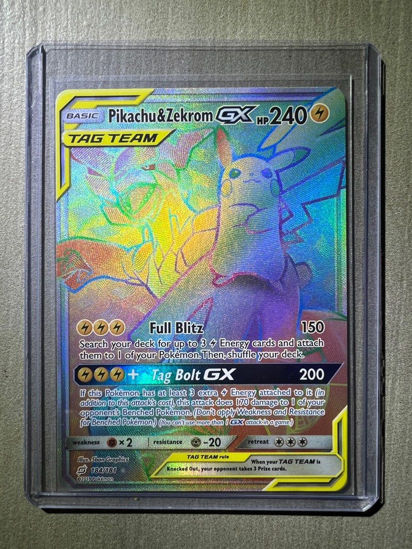 Pikachu & Zekrom GX - 184/181 - Hyper Rare