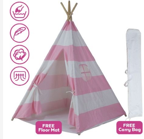 Teepee Tent for Kids Indoor Outdoor Tipi Play Tents Camping