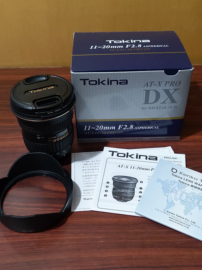 Tokina AT-X PRO DX 11-20mm for DSLR Nikon 連保護filter, 攝影器材