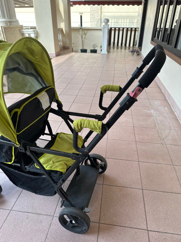 Used outlet double pram
