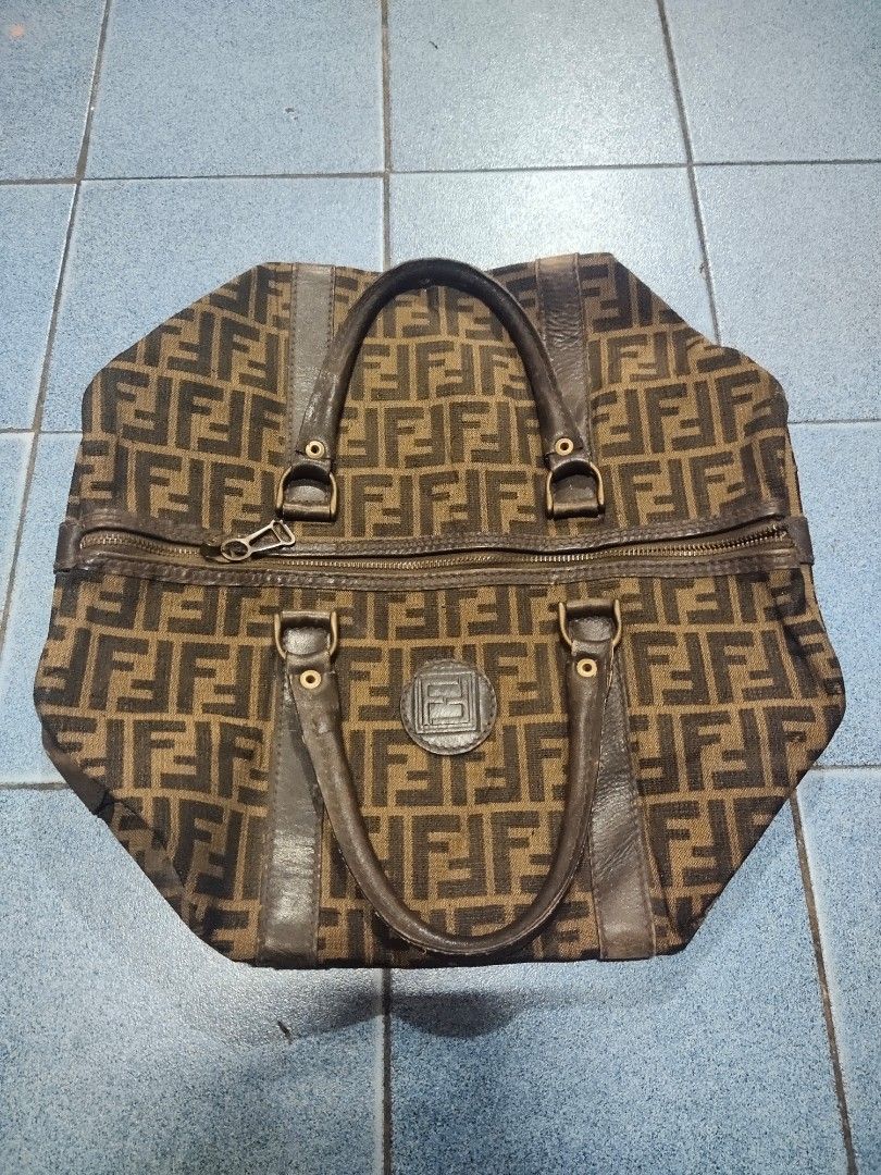 Vintage fendi forever baguetta boston bag, Luxury, Bags & Wallets