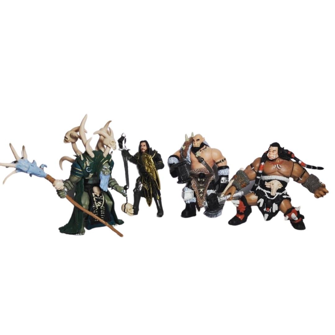 Warcraft Figurines Set of 4pcs, Hobbies & Toys, Toys & Games on Carousell