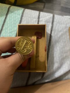 Wax Steal Stamp Letter J
