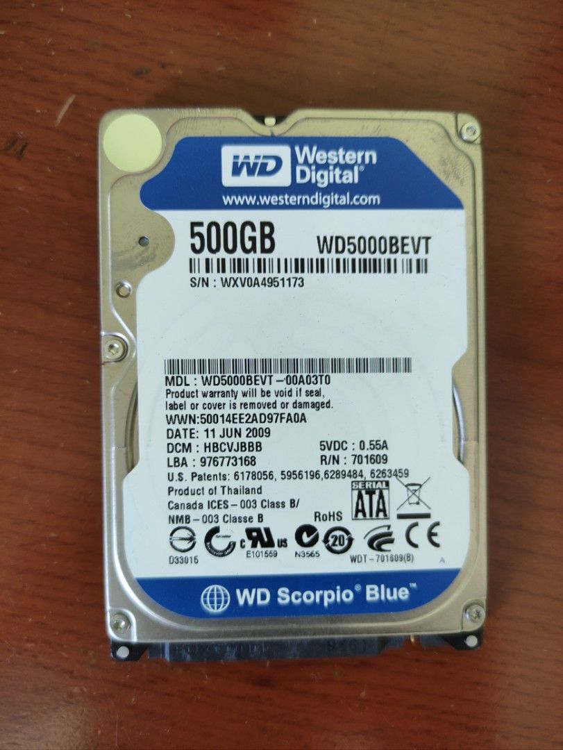 Western digital hotsell scorpio blue