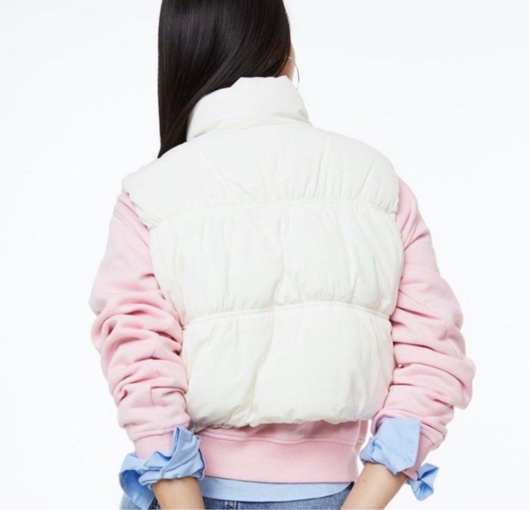 white puffer vest