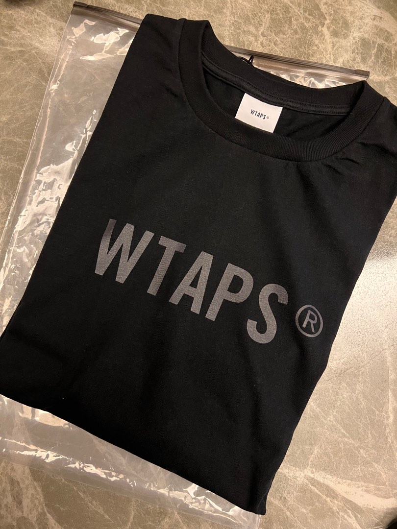 Wtaps 23SS Sign Black 04, 男裝, 上身及套裝, T-shirt、恤衫、有領衫