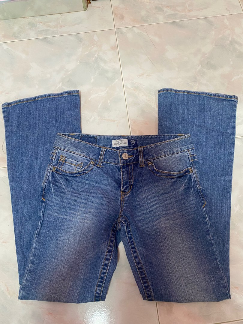 y2k Aeropostale low rise skinny flare bootcut slim fit denim jeans