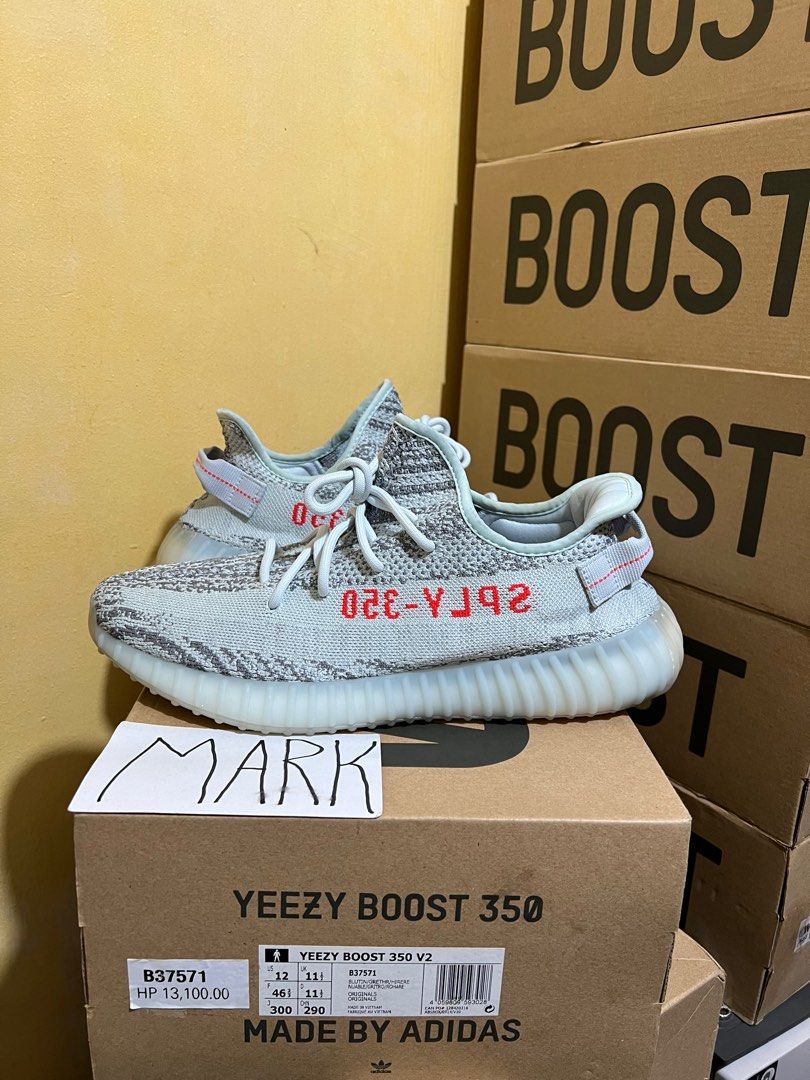 Yeezy blue tint size 12 hot sale