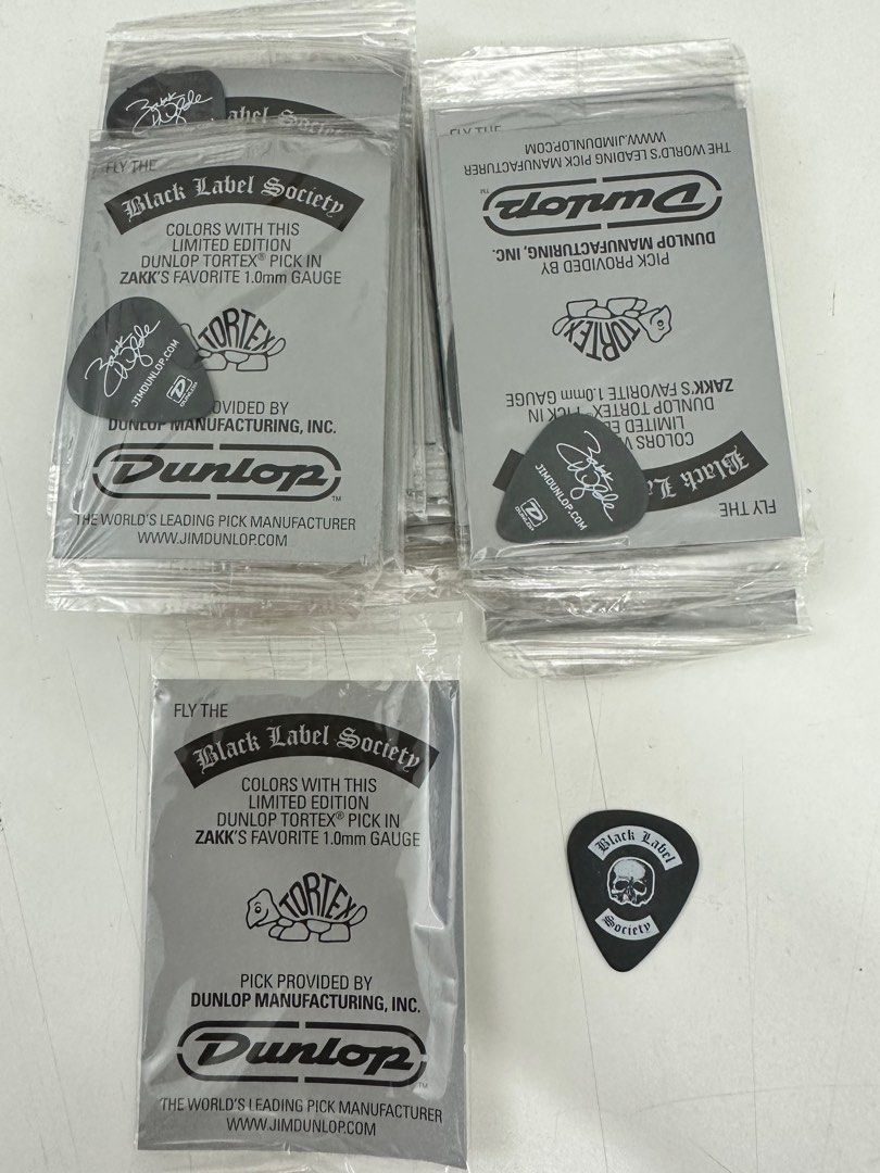 Zakk Wylde Black Label Society Signature Touring Dunlop Tortex guitar Picks 1.0mm