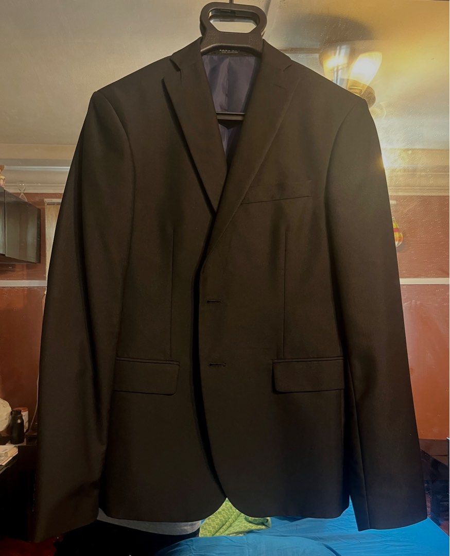 ZARA ブラウン スーツジャケット EUR 46 ザラ ZARA スーツ