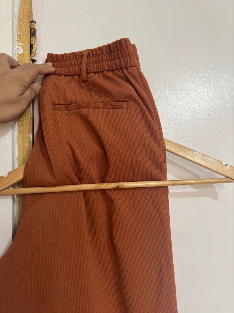 Issey Miyake Brown Pleated Trousers In 46 Burnt Brown
