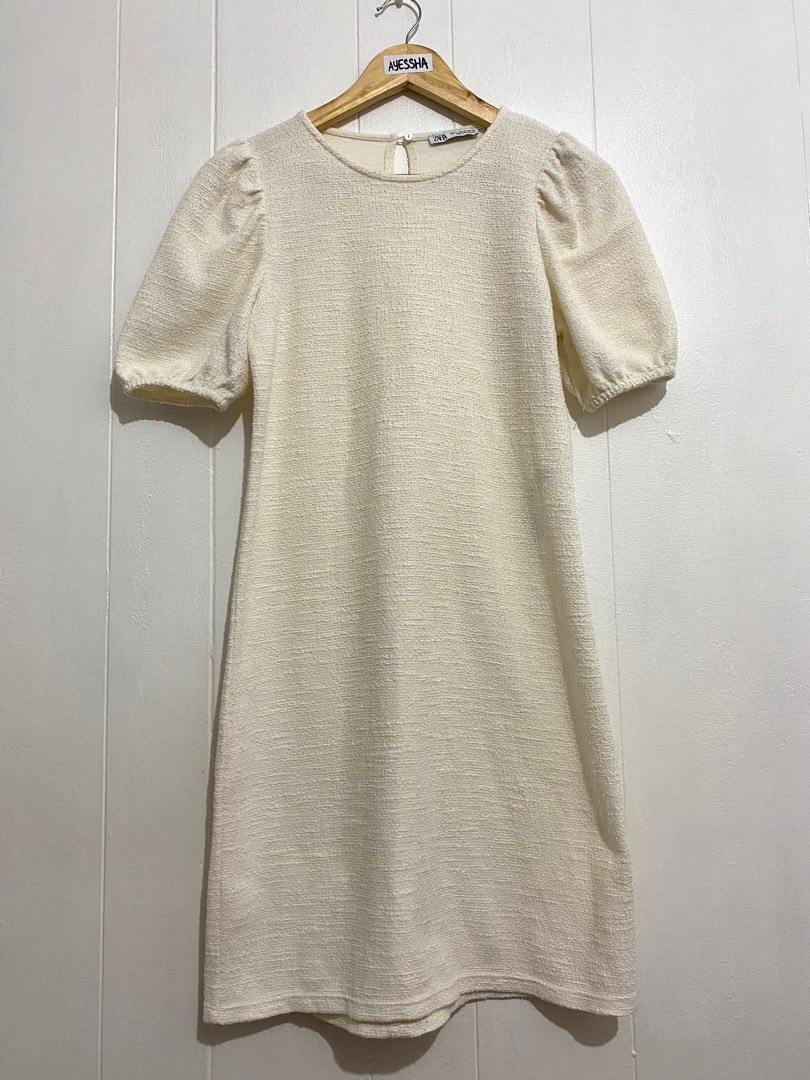 ZARA PUFF SLEEVE DRESS ( MUST HAVE!), Women's Fashion, Dresses & Sets