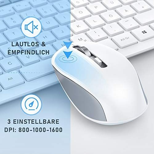 034) JELLY COMB IWGWJTZ02 WHITE 2.4G WIRELESS KEYBOARD AND MOUSE COMBO