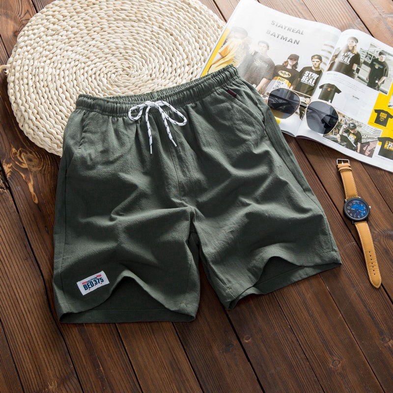 100 Cotton Men Casual Shorts Large Size Men Mid Short Pants Men