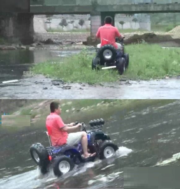 110cc ATV Double Four Wheeler All Terrain Vehicle Beach Buggy