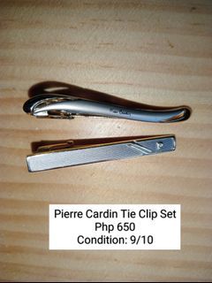 2 PC Pierre Cardin Tie Clip
