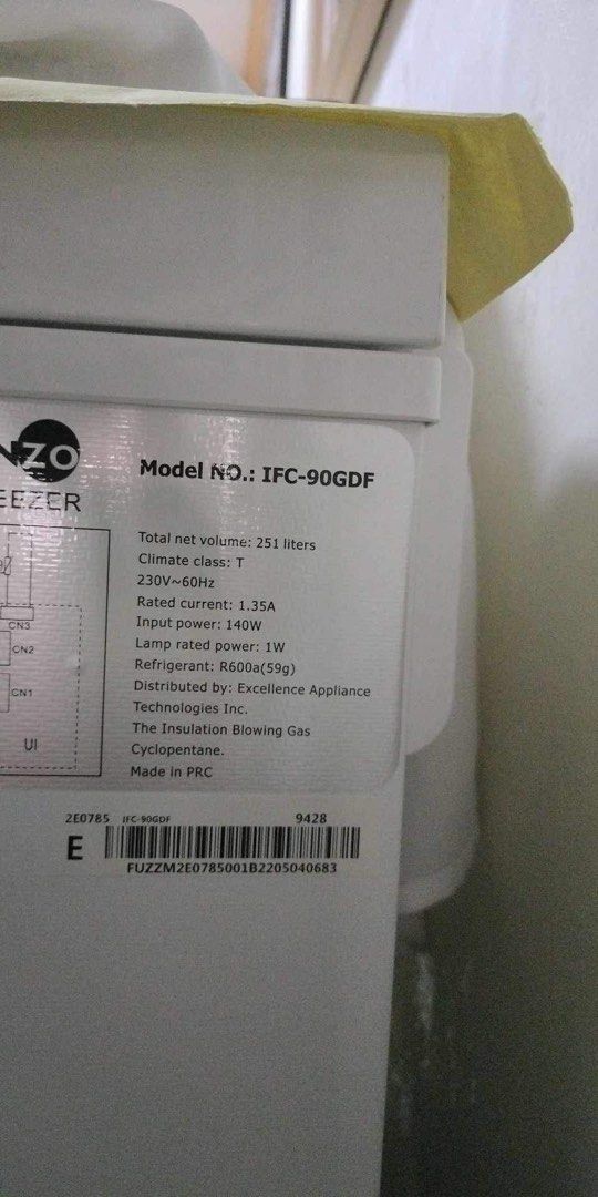 2nd hand Fujidenzo Chest Freezer (Inverter) on Carousell