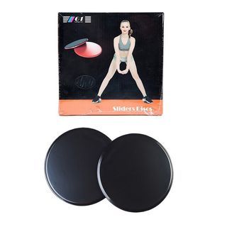 2pcs Exercise Round Gliding Discs Core Sliders Fitness Disc Exercise Sliding Plate For Yoga Gym Core