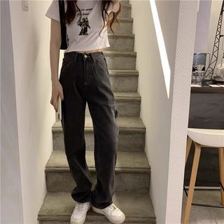 直筒牛仔褲