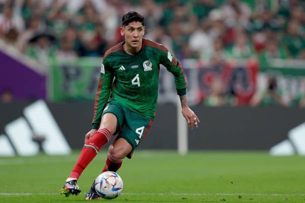 Adidas Mexico Edson Alvarez Home Jersey w/ World Cup 2022 Patches 22/23 (Vivid Green) Size XL