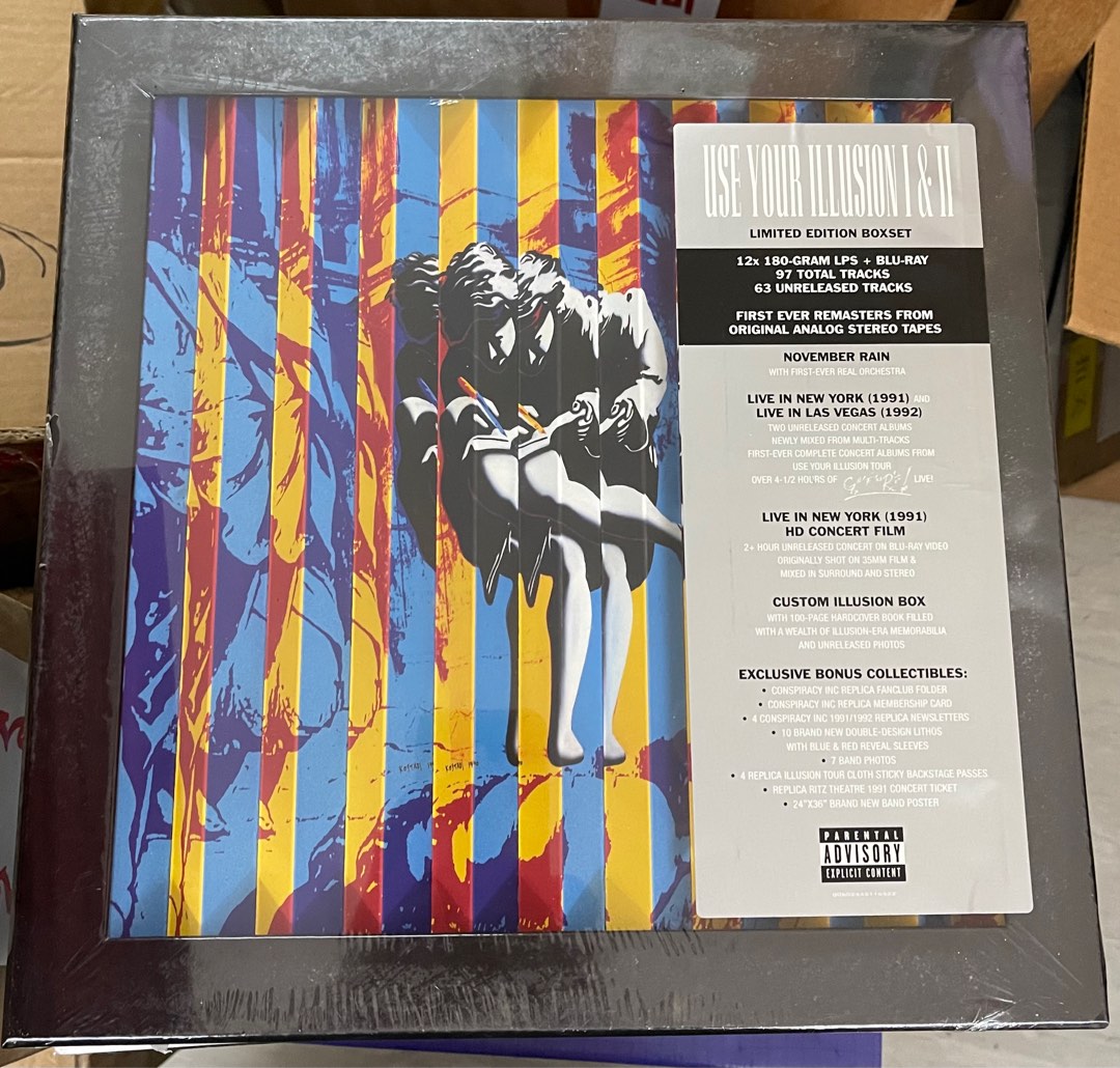 全新Guns N' Roses Use your illusion 1&2 limited edition boxset
