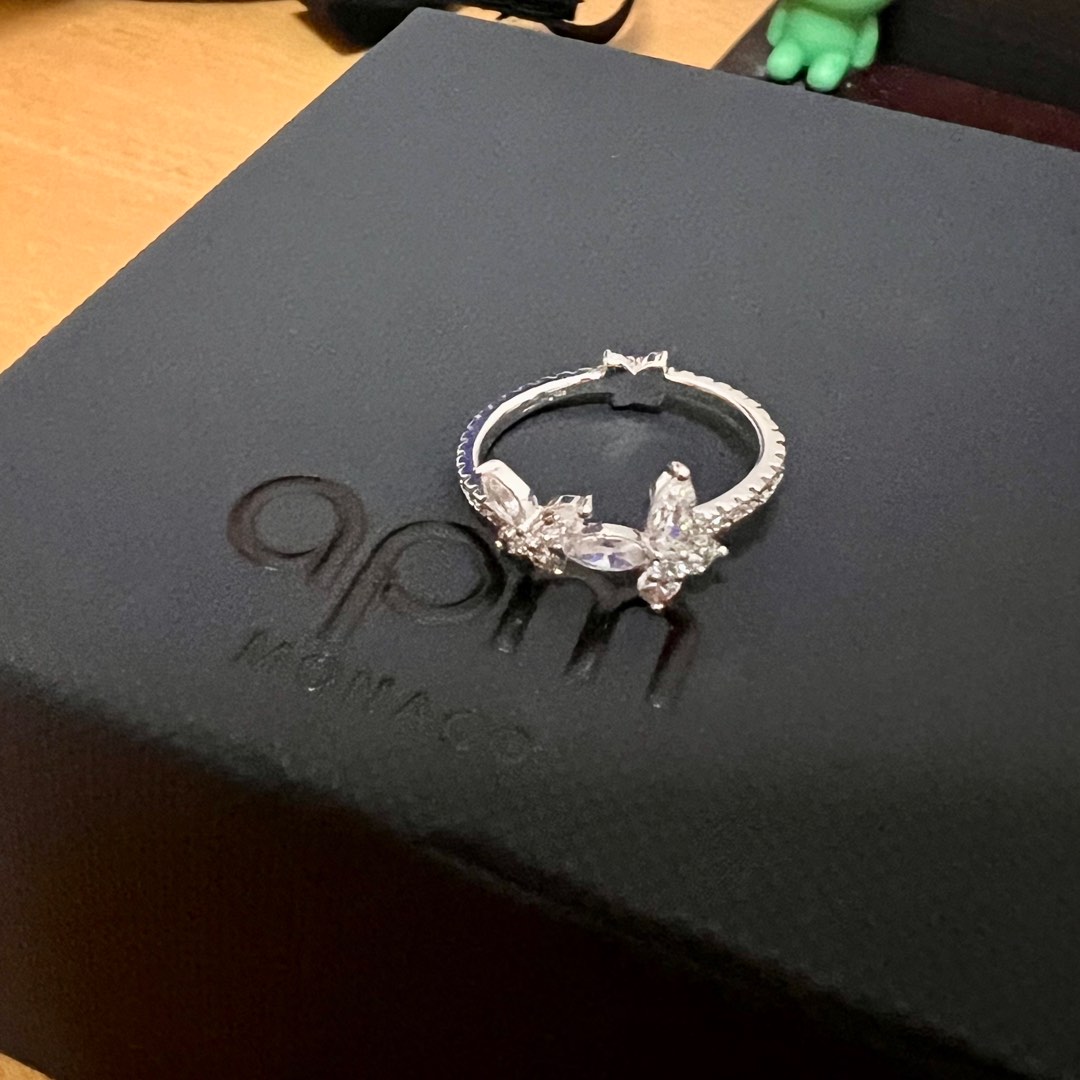 Apm monaco butterfly ring size 52 Luxury Accessories on Carousell